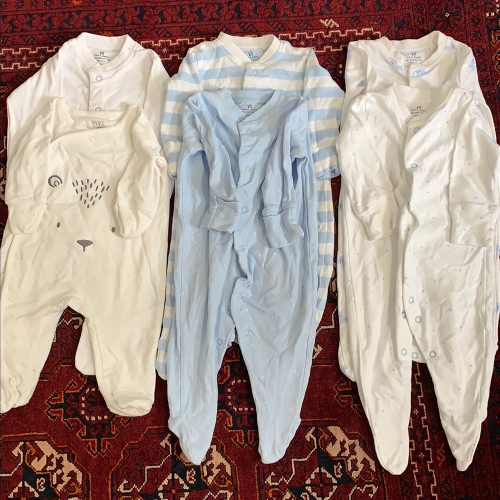SOLD‼️Baby boy footsies bundle 3 months old